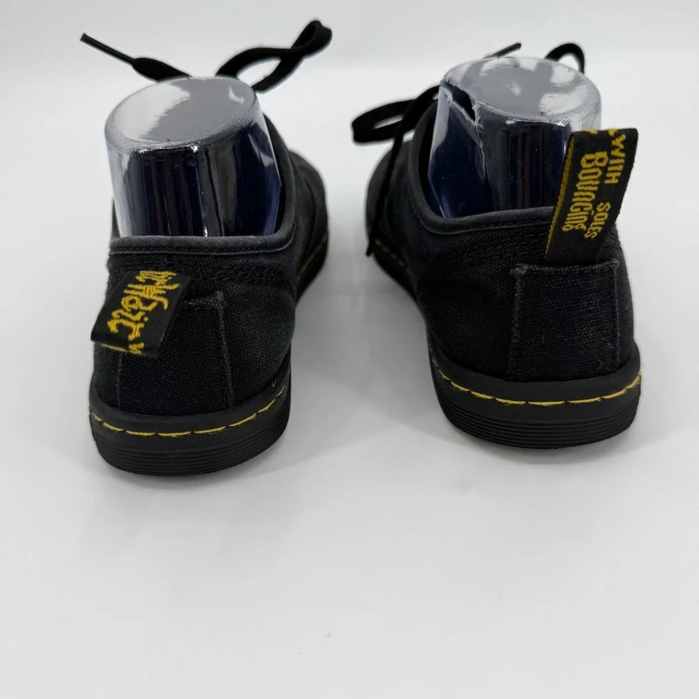Dr. Martens Soho Black Canvas 3-Eye Oxford Shoes AW004 Mens 7 Womens 8